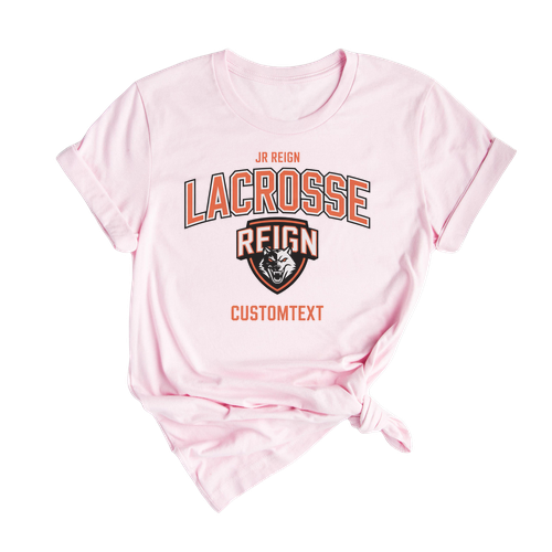 JR Reign Lacrosse Club Sport Team T-shirt – Wolves Pride School Spirit Tee