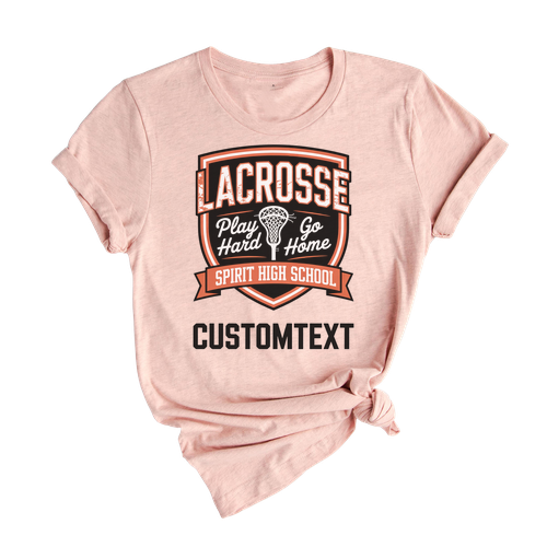 Lacrosse Sport Team Shield Shirt – Play Hard Varsity Style