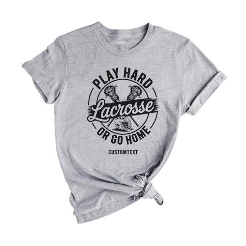 Play Hard Lacrosse Club Sport Team T-shirt – Distressed Urban Sport Design