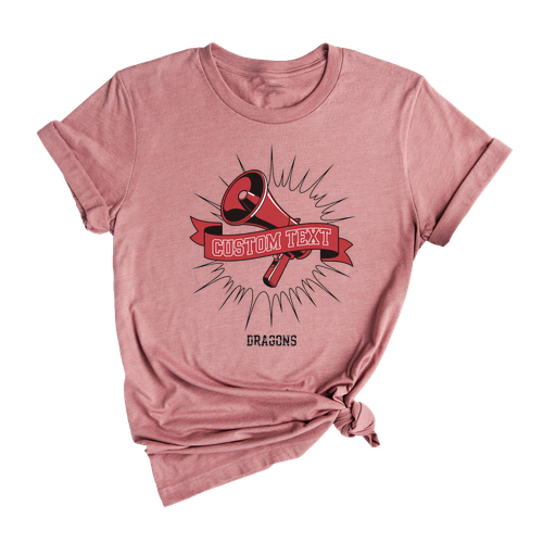 Dragons Retro Megaphone Burst Custom Club sport team t-shirt