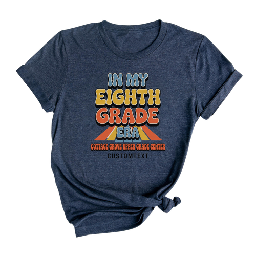 In My Eighth Grade Era Shirt Retro Class of 2025 Custom Class Shirt Tee