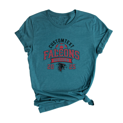 2025 Falcons Soccer Club Sport Team T-shirt – Varsity Style Mascot Design