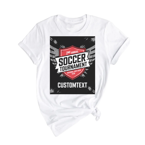 2nd Annual Soccer Tournament Custom Retro Club Sport Team T-Shirt (1)