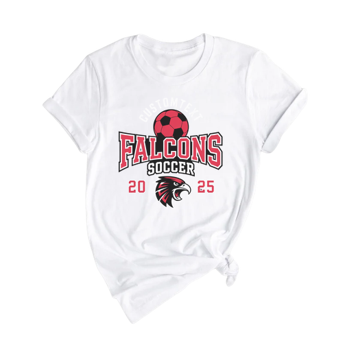 Falcons Soccer Club Sport Team T-shirt – 2025 Varsity Mascot Spirit Edition