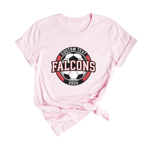 Falcons Soccer Varsity Circle Team Shirt – Custom 2025 Tee