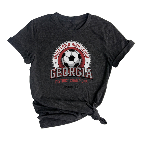 Georgia Soccer Champions T-shirt – Retro Varsity High School Logo