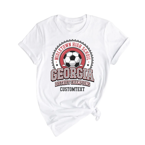 Georgia Soccer Club Sport Team T-shirt – Retro Varsity High School Champions Tee