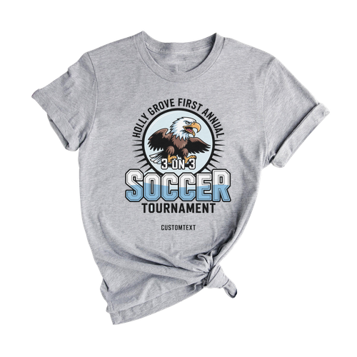 Holly Grove Soccer Club Sport Team T-shirt – Eagle 3-on-3 Tournament Fun Edition