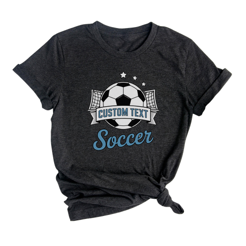 Soccer Tournament Club Sport Team T-shirt – Classic Varsity Hoop Badge Edition