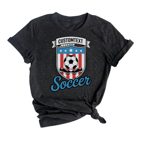 SOCCER Varsity Sport Team Shirt – Custom School Tee