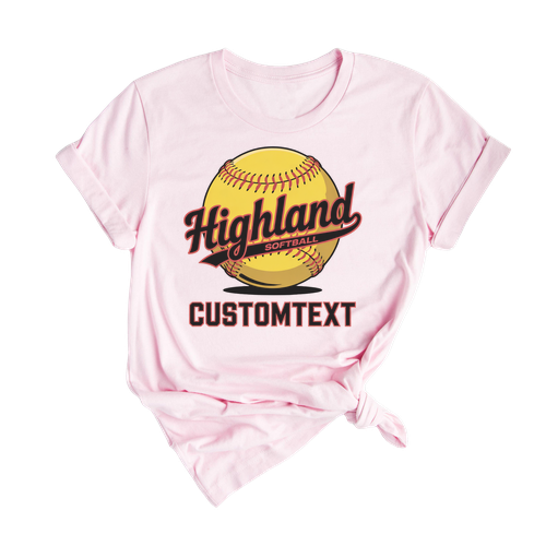 Club Sport Team Softball Headgear Logo T-shirt – Custom Athletic Style for Team Pride