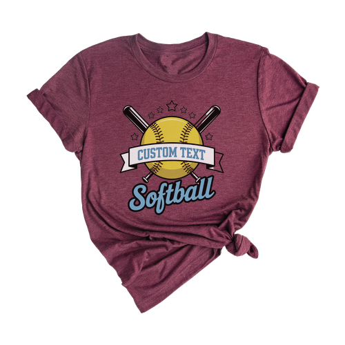 Club Sport Team Softball Tournament T-shirt – Retro Athletic Style with Hoop Emblem
