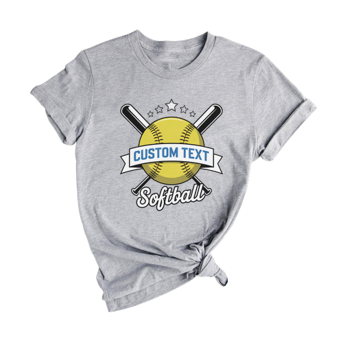 Club Sport Team Softball Tournament T-shirt – Vintage Varsity Badge Graphic Tee