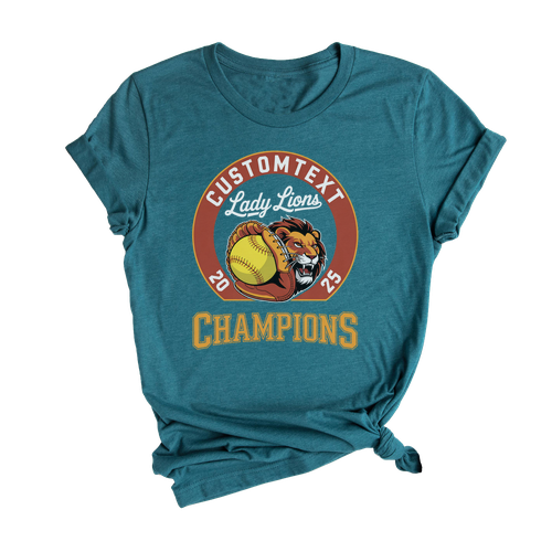 softball Champions Shirt – Varsity Mascot Tournament Tee