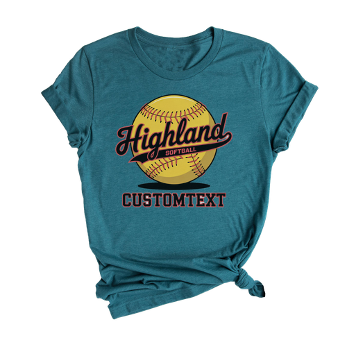 Softball Headgear Logo T-shirt – Varsity Custom Design