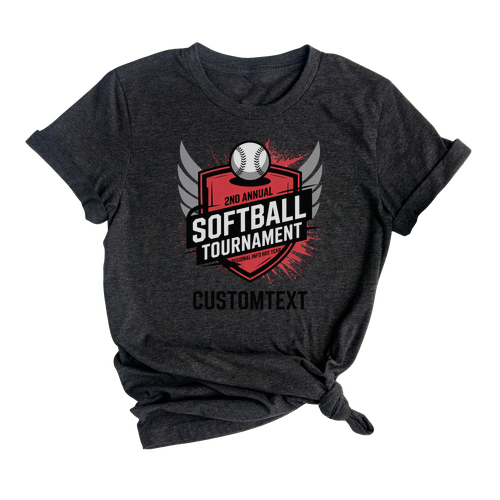 SOFTBALL Sport Team Tournament Shirt – Vintage School Pride Badge Design 2025