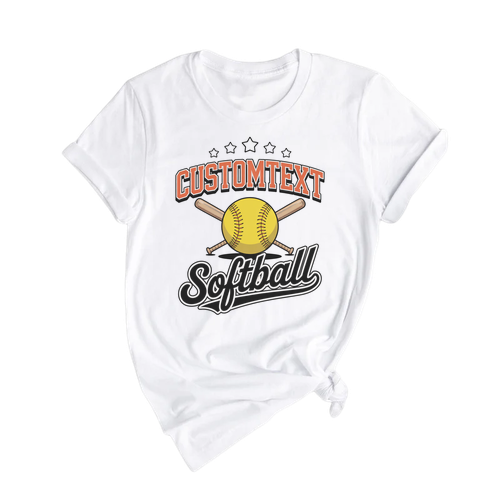 Softball Varsity Sport Team Shirt – Personalized School Spirit Mascot Tee