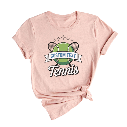 Classic Hoop Badge Tennis Club Sport Team T-shirt – Varsity Tournament Style