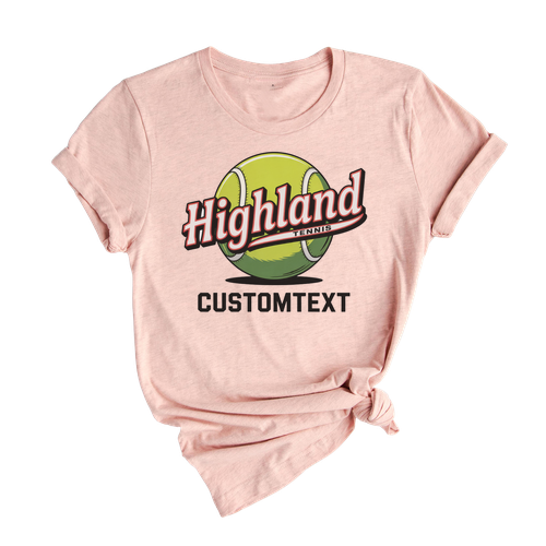 Custom Tennis Club Sport Team T-shirt – Varsity Headgear Graphic Tee
