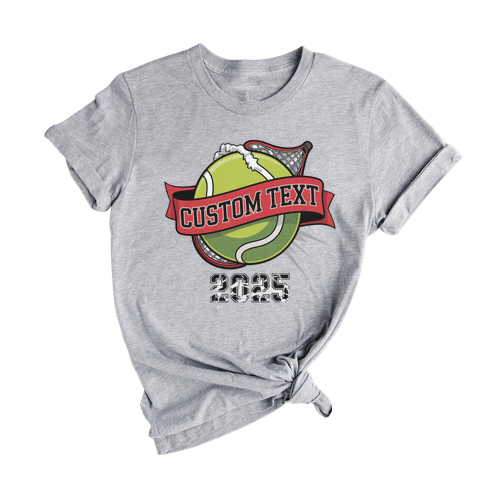 Personalized Tennis Club Sport Team T-shirt – 2025 Retro Custom Text Tee