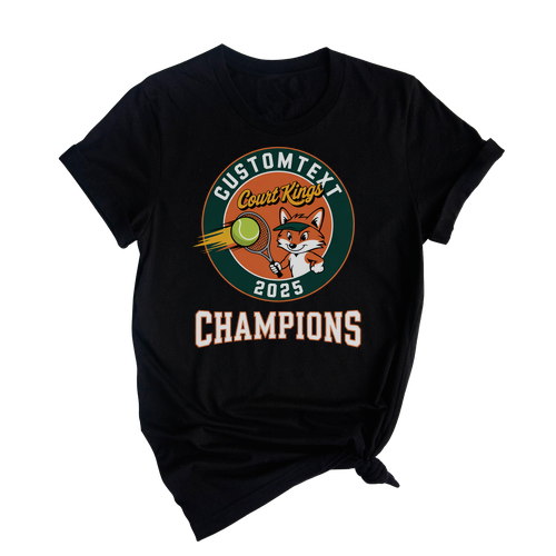 Tennis Champions Shirt – Varsity Mascot Tournament Tee