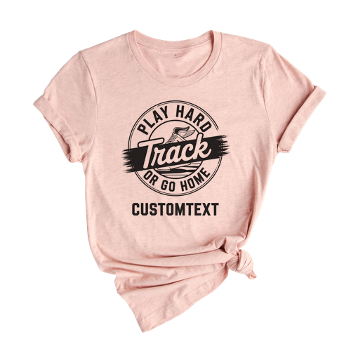 Play Hard Track & Field Club Sport Team T-shirt – Distressed Urban Athlete Look