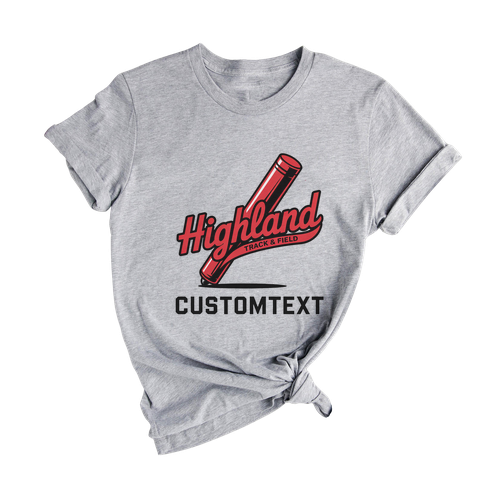 Track  Cross Country Headgear Logo T-shirt – Varsity Custom Design