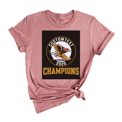 Track Cross Country Champions Club Sport Team T-shirt – Varsity Mascot Tournament Tee