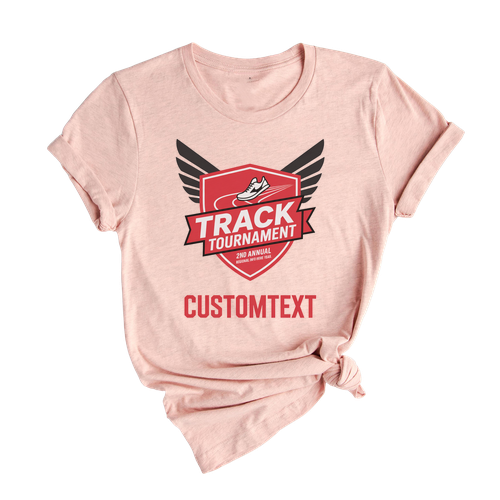 TRACK Sport Team Tournament Shirt – Varsity Badge Style 2025