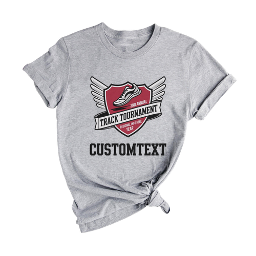 Track Tournament Club Sport Team T-shirt – 2025 Varsity Badge Edition