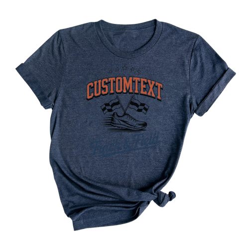 TrackCross Country Club Sport Team T-shirt – Custom Varsity School Name Design
