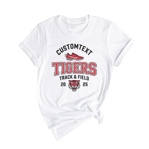 TrackCross Country – “TIGERS” Sport Team Shirt – Varsity Mascot 2025 Edition
