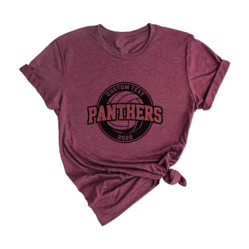 2025 Panthers Varsity Circle Volleyball Club Sport Team T-shirt – Custom Team Tee