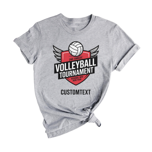2025 Volleyball Club Sport Team T-shirt – Classic Varsity Badge Tournament Look