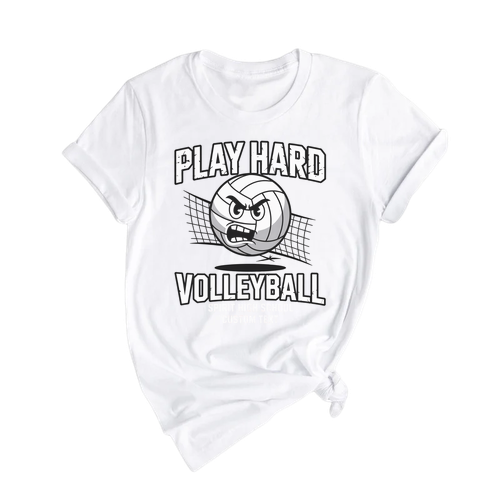 Distressed Varsity Volleyball Club Sport Team T-shirt – Spirit High Play Hard Edition