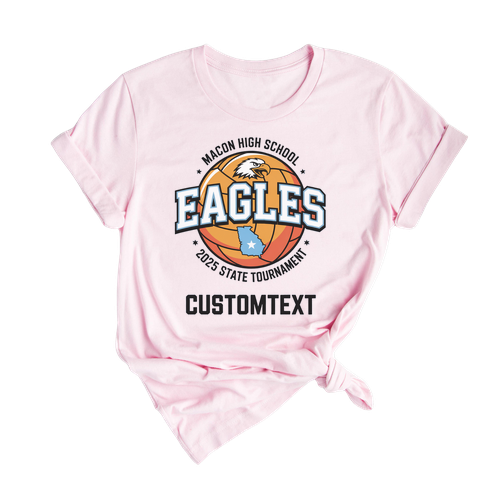 Eagles Basketball Club Sport Team T-shirt – Macon High 2025 State Tournament Tee