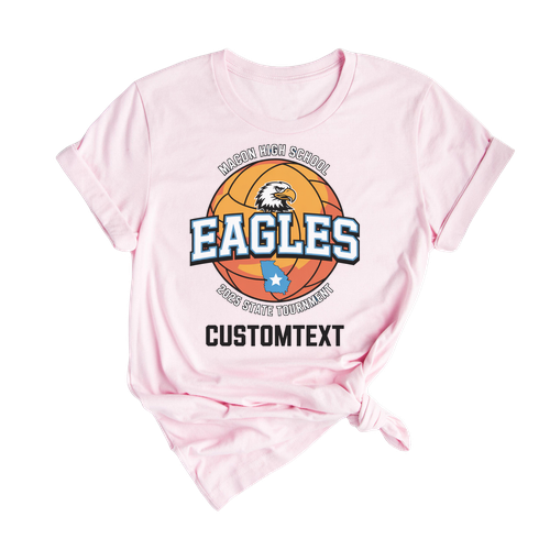 Macon High Eagles Club Sport Team T-shirt – 2025 Varsity Basketball State Edition