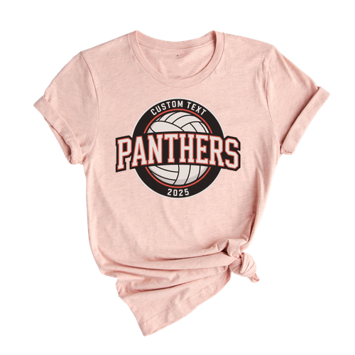 Panthers Volleyball Varsity Circle Team Shirt – Custom 2025 Tee