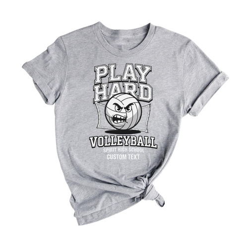 Play Hard Spirit High Volleyball Club Sport Team T-shirt – Vintage Game Day Look