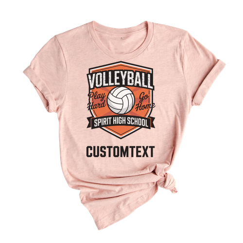Play Hard Volleyball Club Sport Team T-shirt – Varsity Shield Spirit Edition