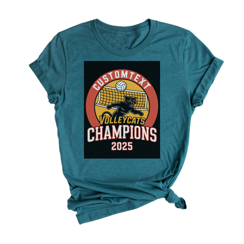 volleyball Champions Shirt – Varsity Mascot Tournament Tee