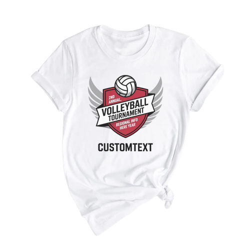 Volleyball Tournament Club Sport Team T-shirt – 2025 Varsity Badge Edition