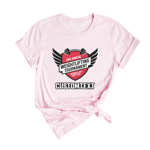 2025 Varsity Badge Edition Weightlifting Tournament Club Sport Team T-shirt Custom School Spirit T