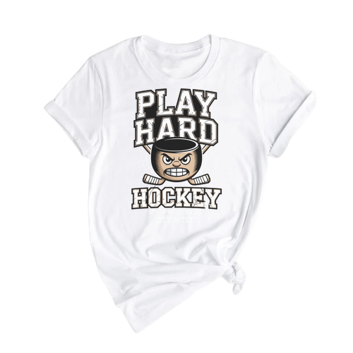 Distressed Varsity Hockey Club Sport Team T-shirt – Spirit High Play Hard Custom Look