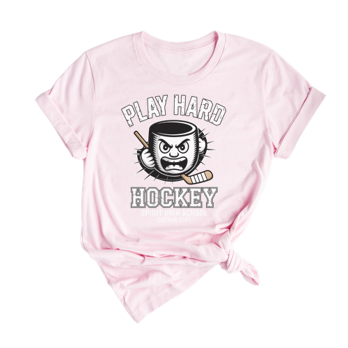 Play Hard Spirit High Hockey Club Sport Team T-shirt – Old School Varsity Style