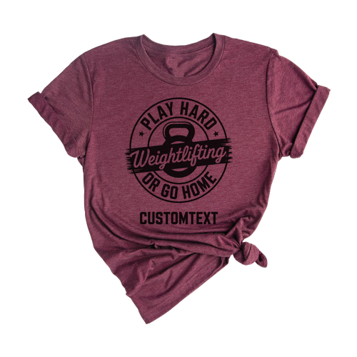 Urban Grunge Weightlifting Club Sport Team T-shirt – Distressed Play Hard Design