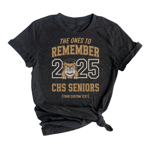 CHS Seniors 2025 – Bulldog Mascot Graduation Shirt