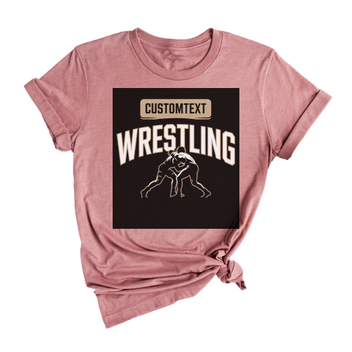 Classic Wrestling Varsity Team T-shirt – Custom School Mascot Pride Shirt