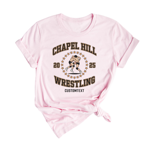 Vintage Wrestling Team T-shirt – Stars Circle Varsity Sport Design