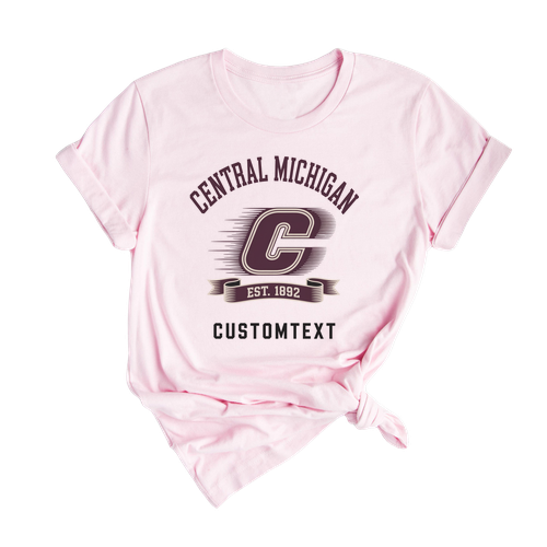 Central Michigan College Spirit Shirt Vintage Style – Custom Graduation Shirt